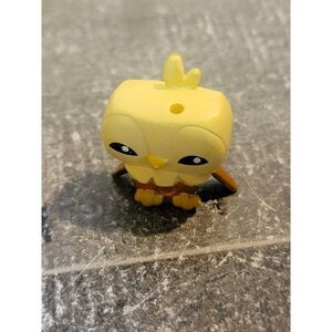 Miniature brown tan owl‎ baby bird toy figure